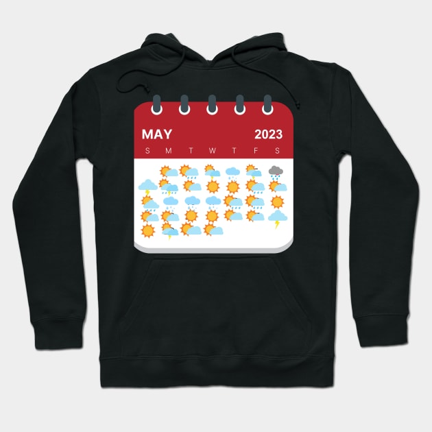 calendar Hoodie by DuViC